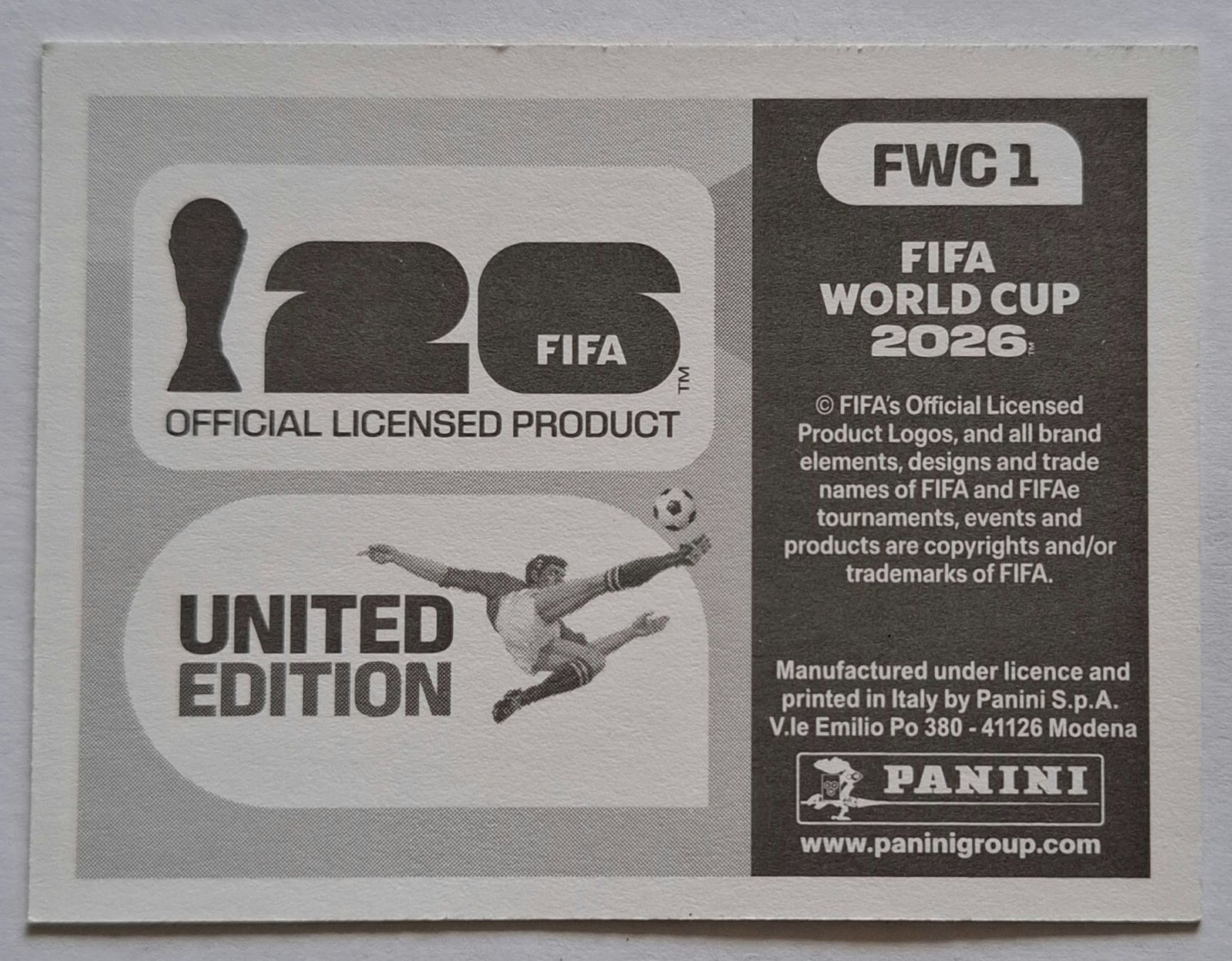 Panini Carte collezionabili: WM 2026 Paninibild Nr. FWC1. – Nuovo (secondo la descrizione) da Rotkreuz venduto da keerthdi 1