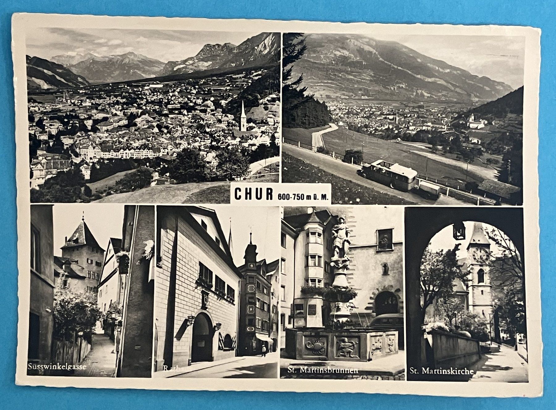 Cartoline postali: CHUR – Usato da Oberwil BL venduto da SALOB