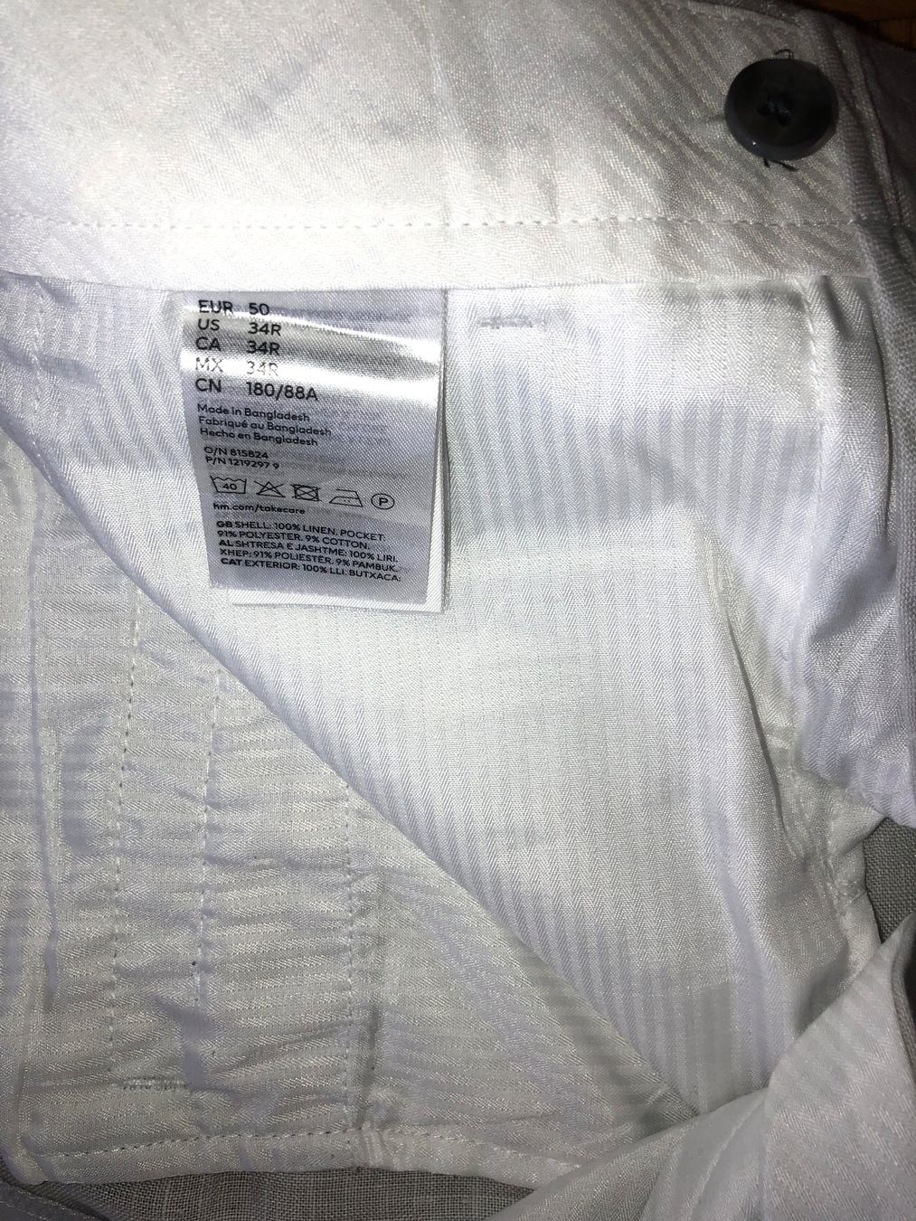 H&M Pantaloni: Hose Leinen H&M 34R neu – Nuovo (secondo la descrizione) da Zug venduto da estarthyme 4