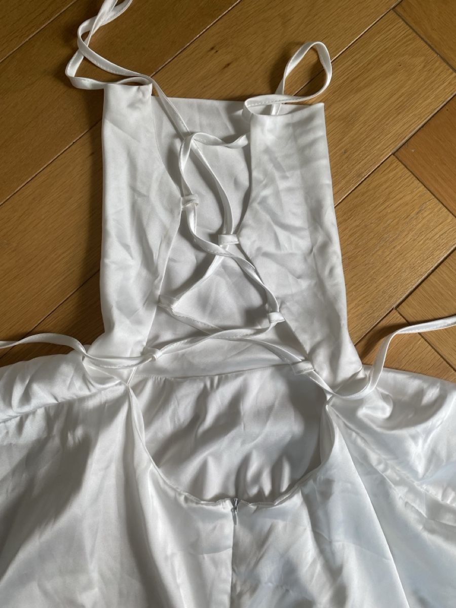 Vestiti: Robe dos nu blanche à volant, Taille S/M – Nuovo (secondo la descrizione) da Vésenaz venduto da gau_v6pf 2