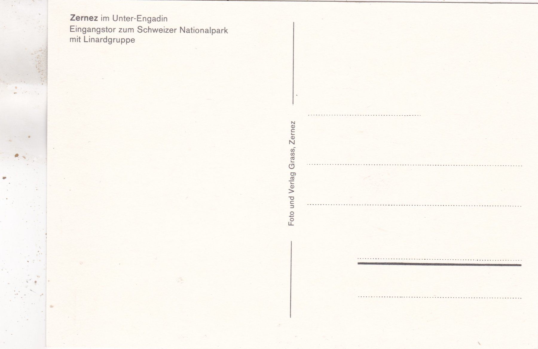 Cartoline postali: Zernez – Usato da Herisau venduto da Lisegrat2008 1