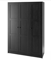RAKKESTAD Kleiderschrank mit 3 Türen, schwarzbraun NEU !!