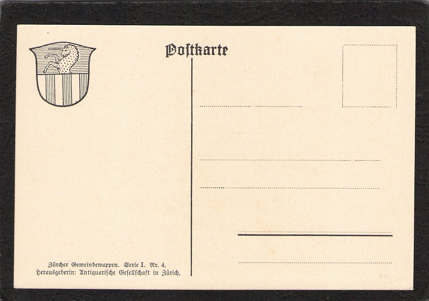 Cartoline postali: Gemeindewappen Dübendorf    ZH – Usato da Reichenburg venduto da ibiza18 1