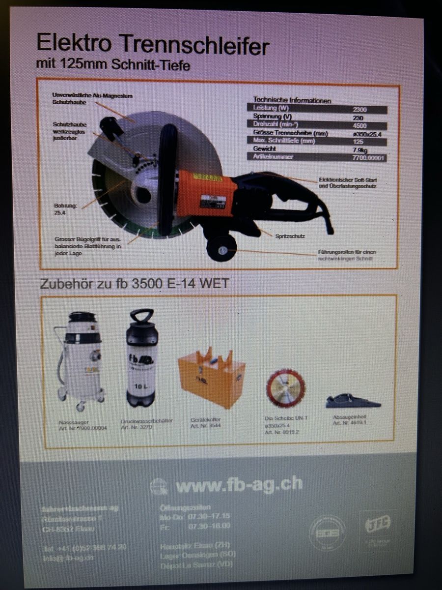 Tutte le macchine: Trennjäger elektro FB3500 – Nuovo (secondo la descrizione) da bäretswil venduto da doser25 7