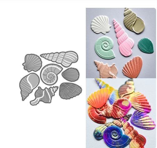 Sciablone: Neues Stanzschablonen-Set Muscheln – Nuovo e nell'imballaggio originale da Effretikon venduto da wenuss 1