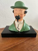 Tintin Figur Professor Bienlein (Hergé) Tim & Struppi Büste