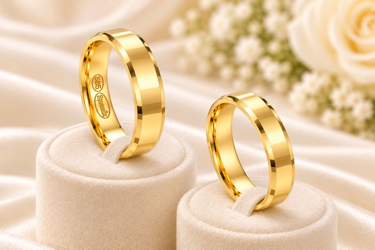 Anelli: 585/14 Karat Gold Eheringe NEU – Nuovo e nell'imballaggio originale da Murg venduto da MTGold 2