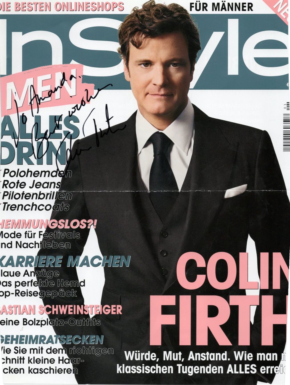 Autografi: Original Autogramm von Colin Firth – Usato da Niedergösgen venduto da Adrechada