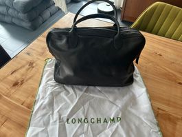Longchamp Handtasche Leder Schwarz sehr guter Zustand