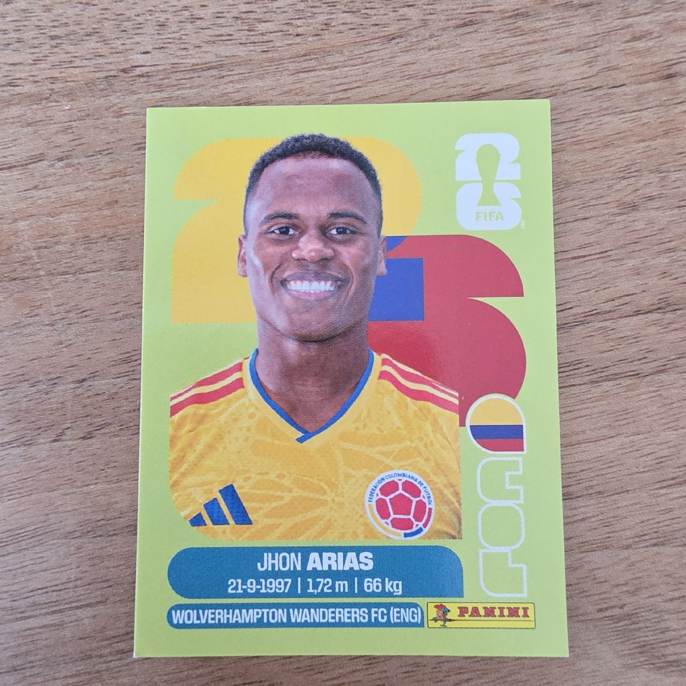 Panini Sammelbilder & Trading cards: Panini COL17 Jhon Arias – Neu und originalverpackt aus Buchs AG von LogoParts