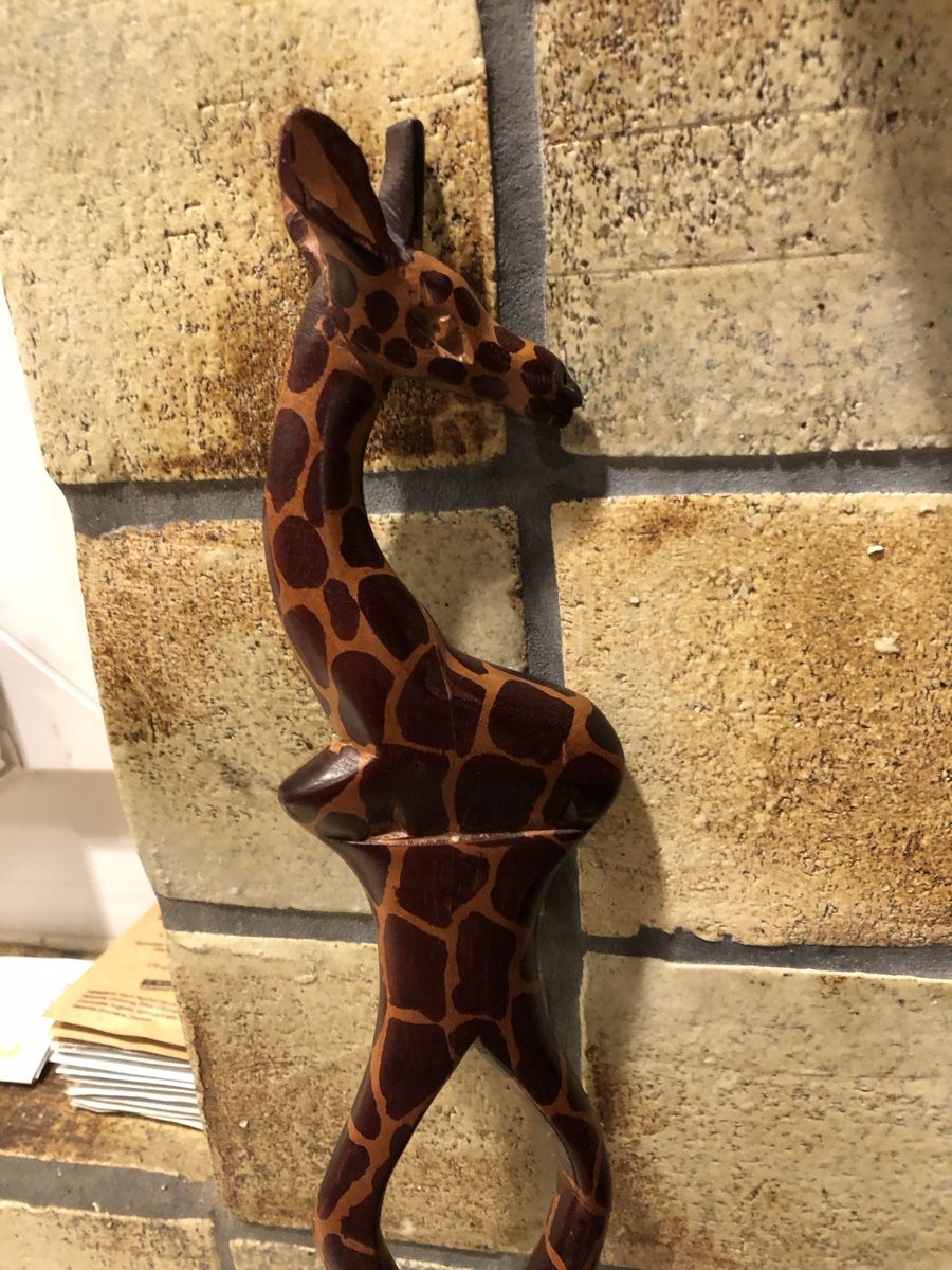 Altro in  Abbigliamento & Accessori: Holzschnitzerei Schuhlöffel Giraffe – Usato da Erlen venduto da astra2013 3