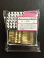 Neue goldige Haarspangen, ungebraucht im Etui, 50mm lang
