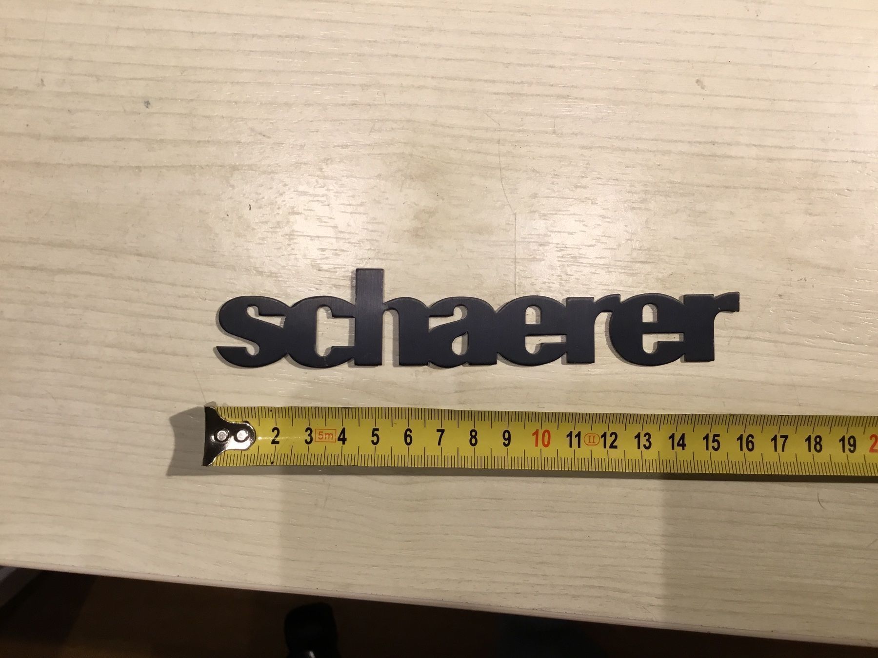 Insegne: Namensschild Schaerer – Usato da Spiez venduto da hinbieger