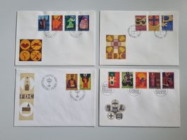 Enveloppes FDC, timbre Liechtenstein 1967 et 1968