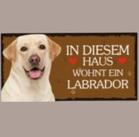🔥 LABRADOR Holzschild mit Kordel 🎀 12x25cm NEU 🔥