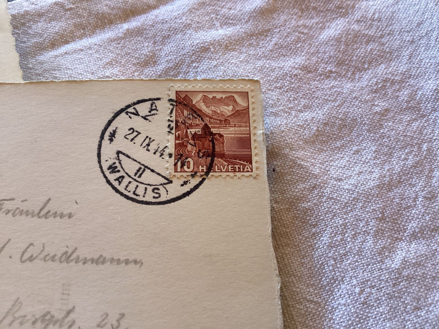 Cartoline postali: Naters oblitéré 1944 – Usato da Luc (Ayent) venduto da Rebouille 1