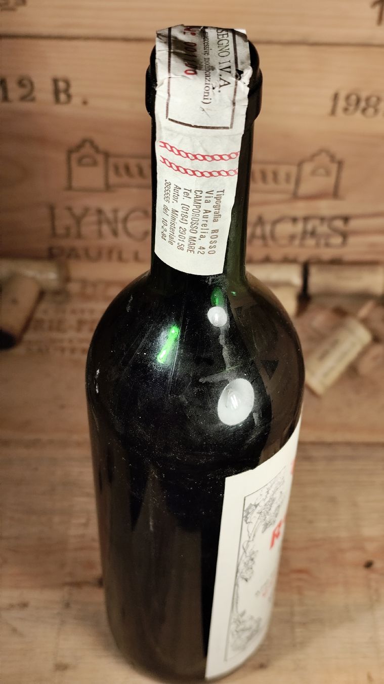 Vino: 1998 Cantina del Castello Rosse DOC – Nuovo e nell'imballaggio originale da Büsserach venduto da Vintage-vins 2