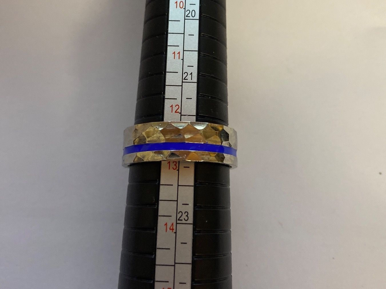 : Bague - martelée - ligne bleue – Neuf (Voir description) à Le Brassus par cinema13 2