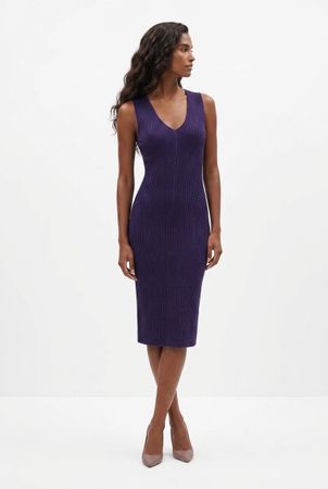 Strickkleid lila Gr. XS Michael Kors, elegant