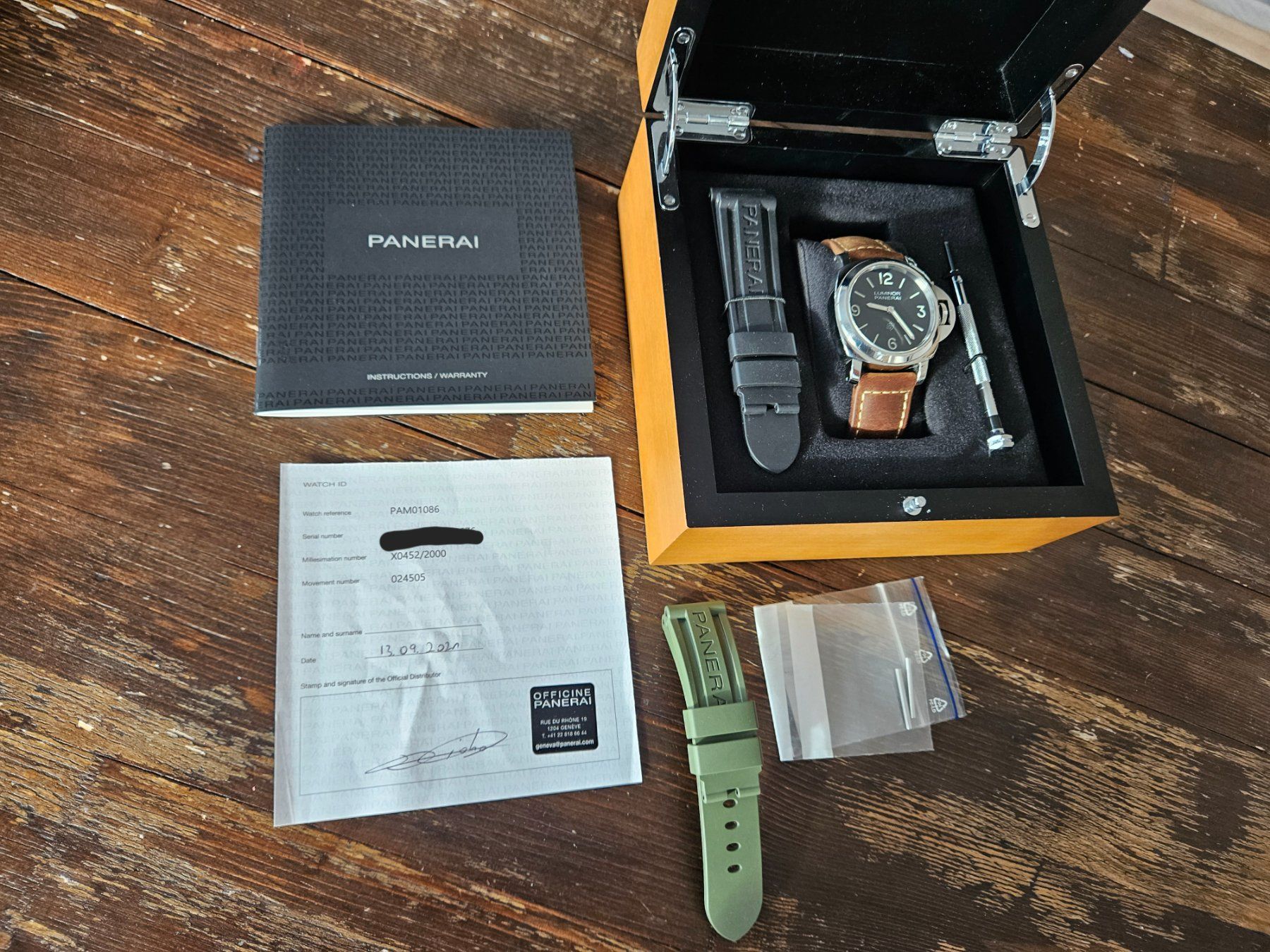 Panerai Orologi: Panerai Luminor PAM01086 – Usato da Hinterkappelen venduto da R.kal 1