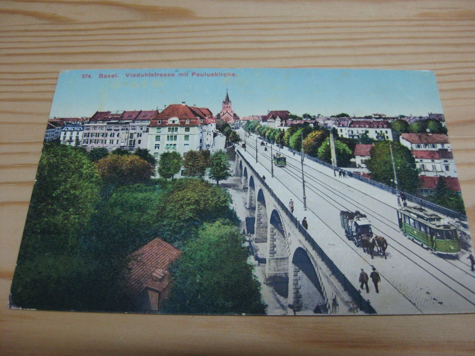 Cartes postales: Basel Viaduktstrasse mit Tram – D'occasion à Malters par Marosko