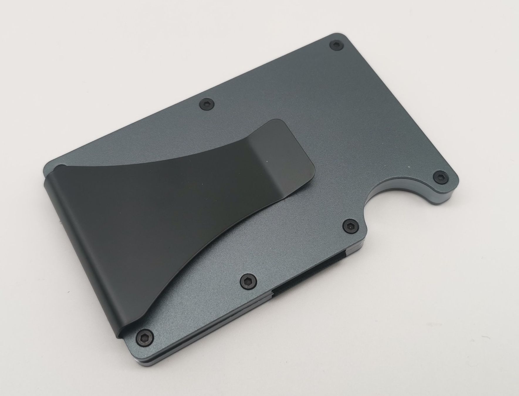Brieftaschen: Slim Wallet / Kartenetui / Brieftasche - Aluminium / grau – Neu (gemäss Beschreibung) aus Niederglatt ZH von K1r7