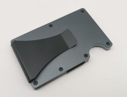 Slim Wallet / Kartenetui / Brieftasche - Aluminium / grau