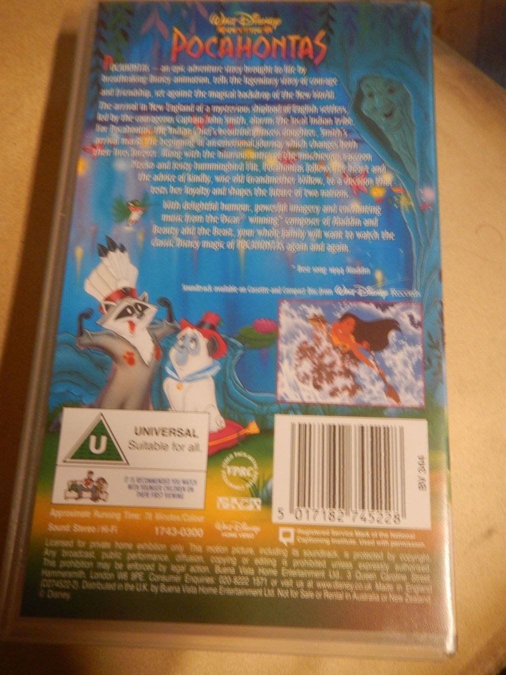 Tutti i VHS: Pocahontas Walt Disney – Usato da Bronschhofen venduto da happynews2018 1