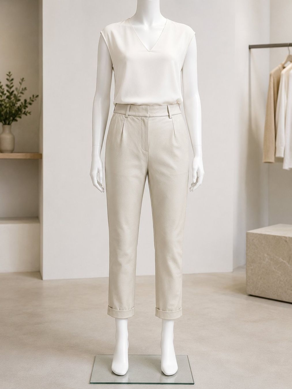 Pantaloni: Studio AR - Lederhose - kitt - Gr. 38 - TOP – Usato da Dübendorf venduto da san_tt6m