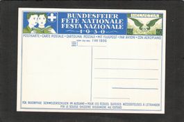 Bundesfeierkarte 1930 ,   SBK Nr. 51 ll Flugpost