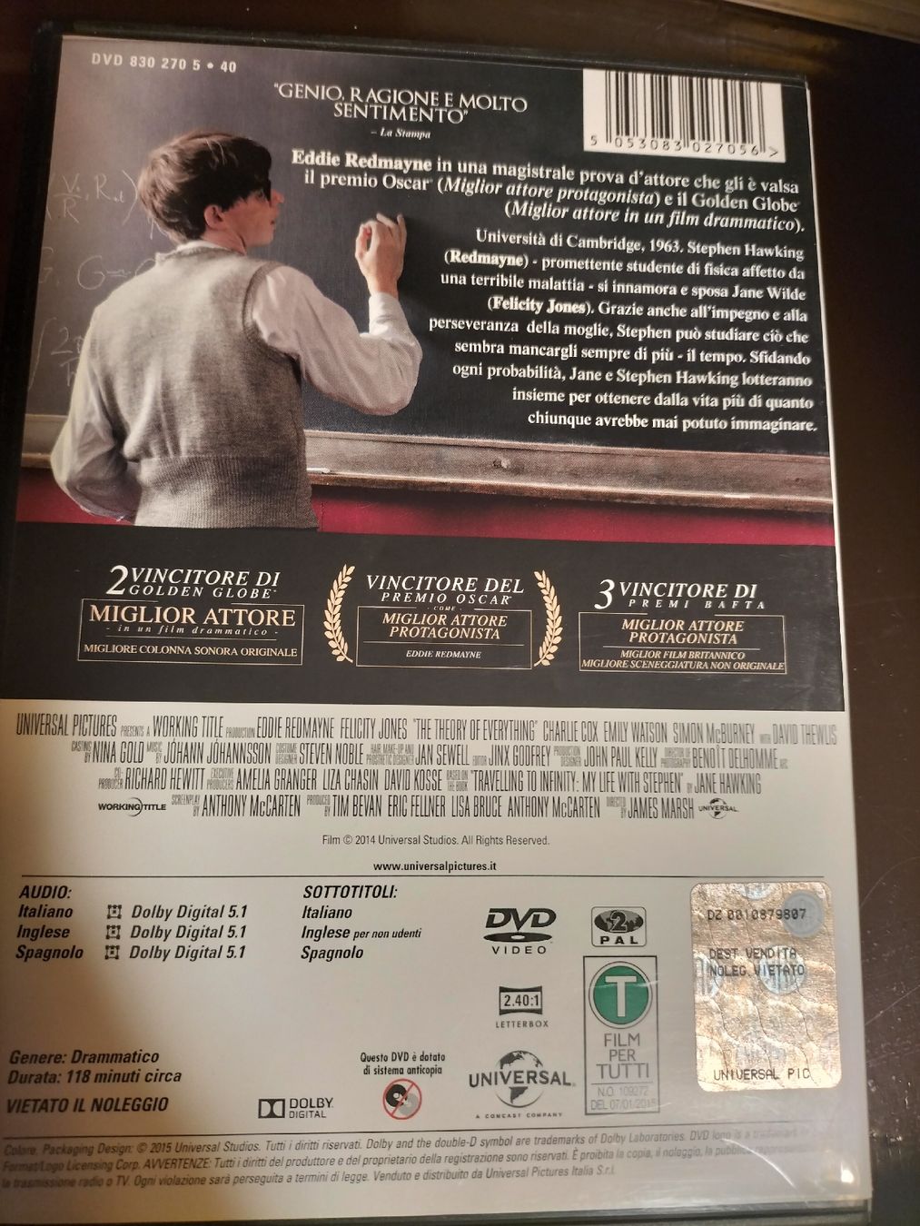 Alle DVDs: Dvd Là teoria del tutto – Neu (gemäss Beschreibung) aus Penthalaz von fed_5ypc 1