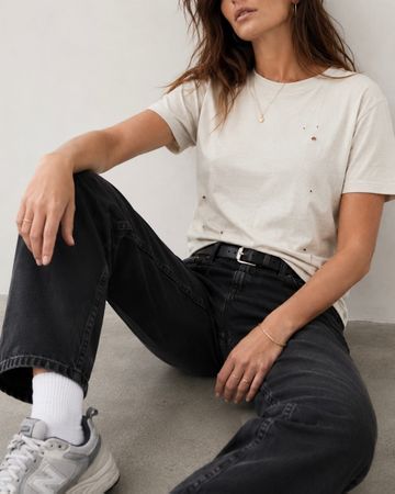 Drykorn Distressed T-Shirt - Gr. M