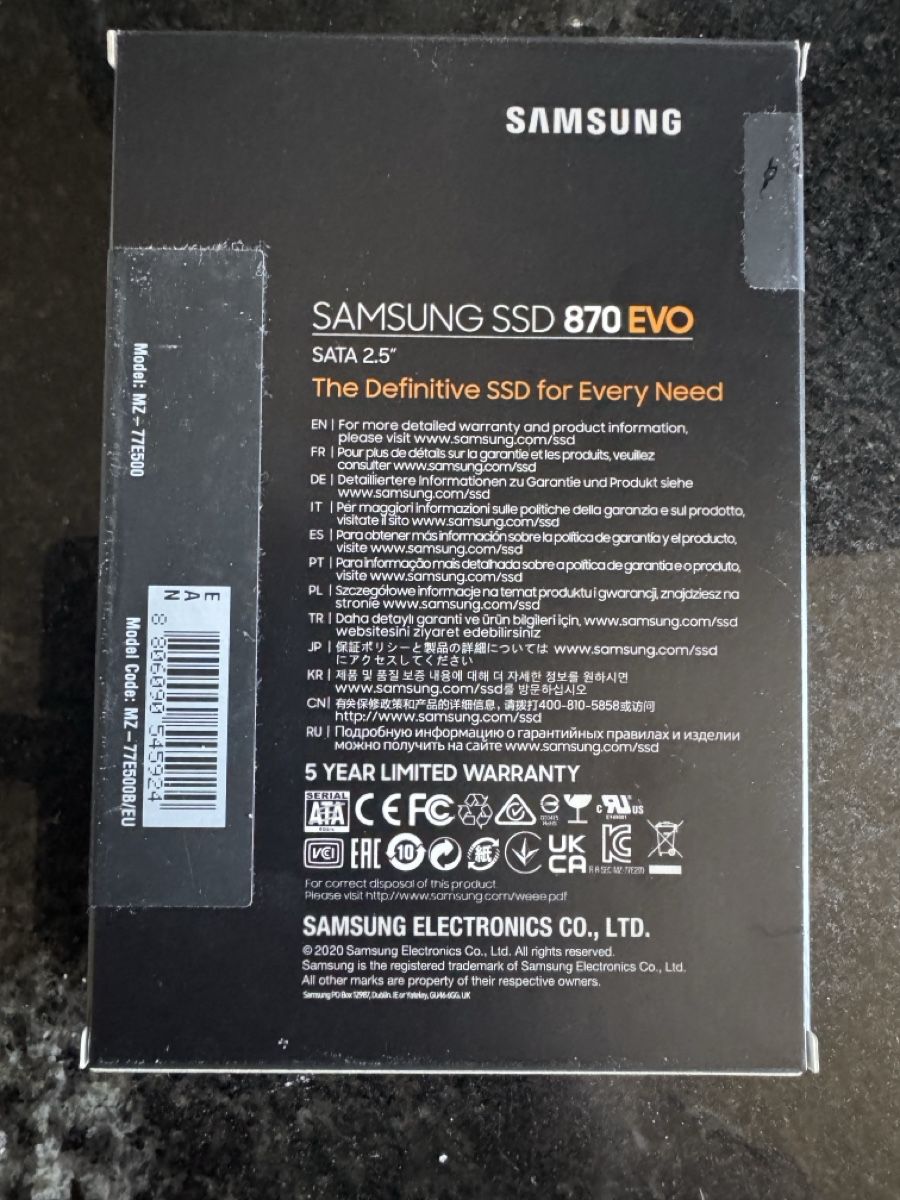Samsung Dischi rigidi: Samsung SSD 870 EVO – Nuovo e nell'imballaggio originale da Pfäffikon SZ venduto da Mampf4 1