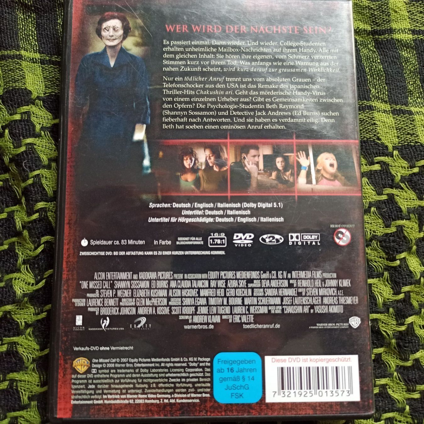 Tutti i DVDs: Tödlicher Anruf – Usato da Dübendorf venduto da kb86_MOVIE 1