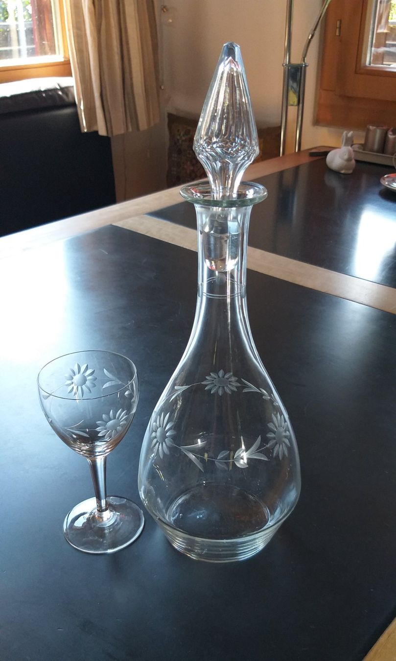 Caraffe: Karaffe für Wein mit Glas – Usato da Rodels venduto da sol_pq169 1