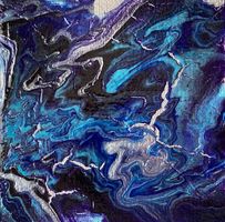 Acrylbild Nr. 6660, 10x10cm incl. kleiner Staffel