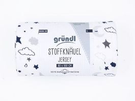 Jersey Stoff p. stoffknäul 100%Baumwolle wollten Sterne