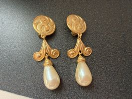Vintage Ohrringe Clips Luxus Modeschmuck  