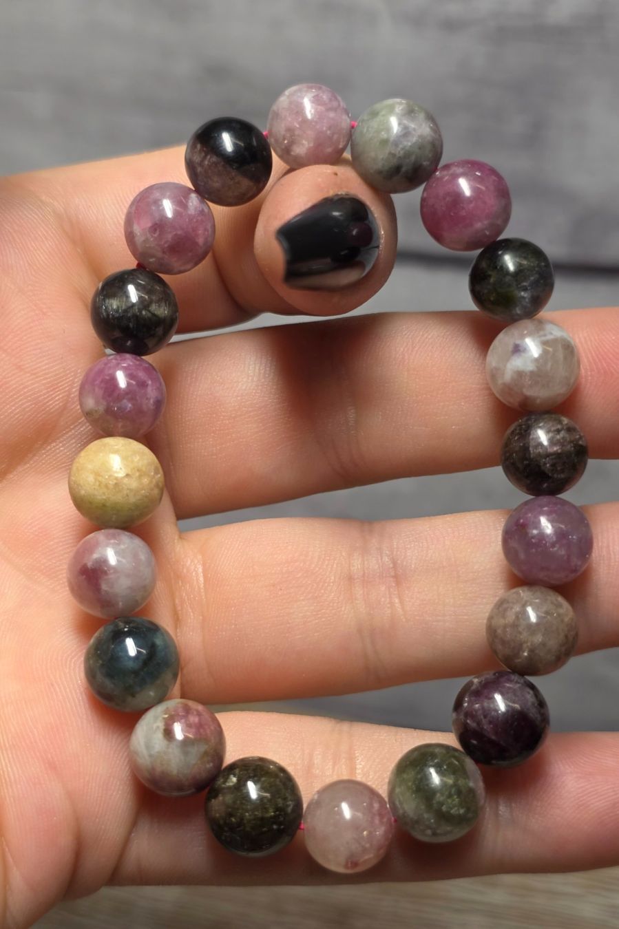 Minerali & Pietre curative: Regenbogen Turmalin Armband B 9.8mm – Nuovo e nell'imballaggio originale da Matzingen venduto da Shay_Crystalz 1