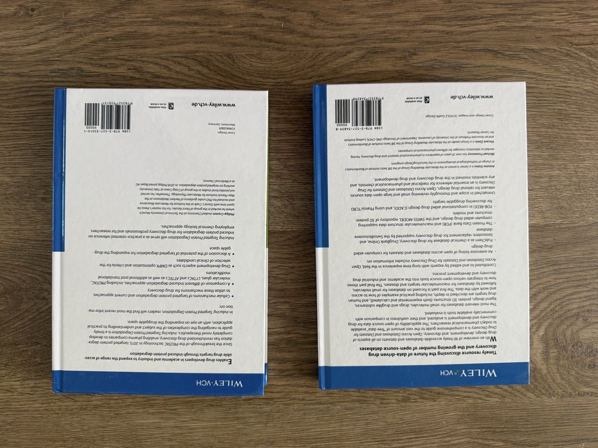 Livres: 2 livres Wiley VCH chimie médicale "Open Access Databases"  – D'occasion à Kloten par Mumiiin 1