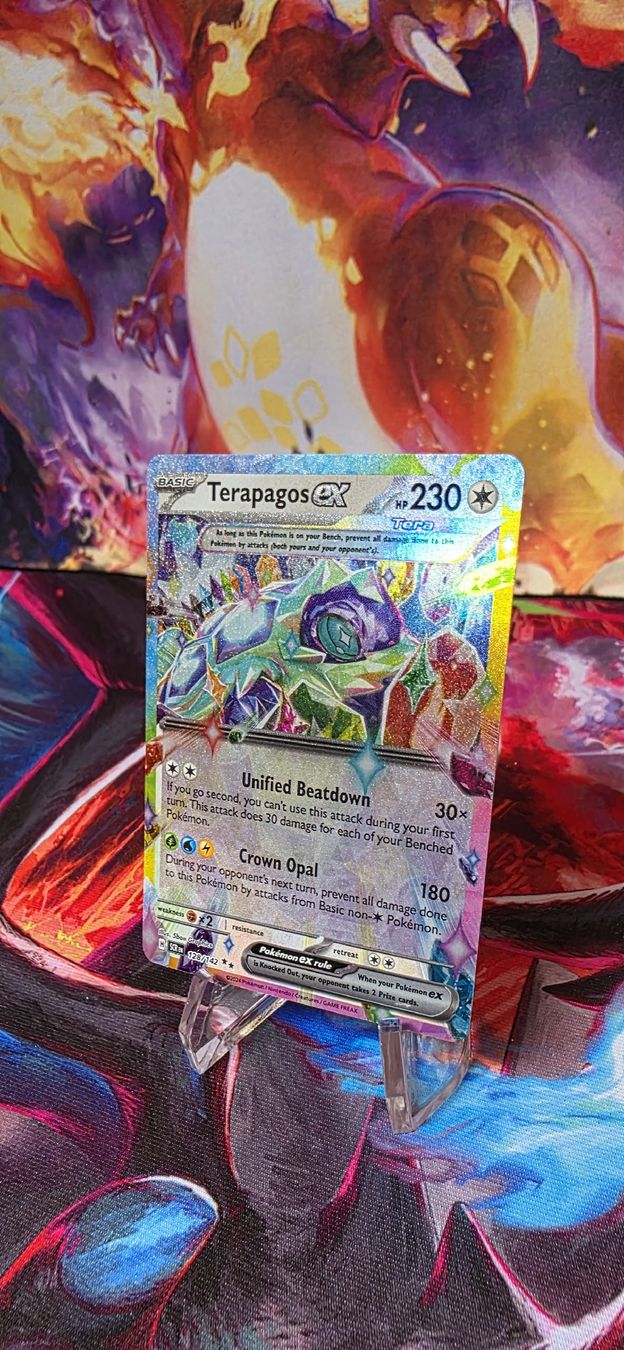 Pokémon Carte collezionabili: Terapagos ex 128/142 Stellar Crown SCR – Nuovo (secondo la descrizione) da Frutigen venduto da Sinnohan_Zorua 1