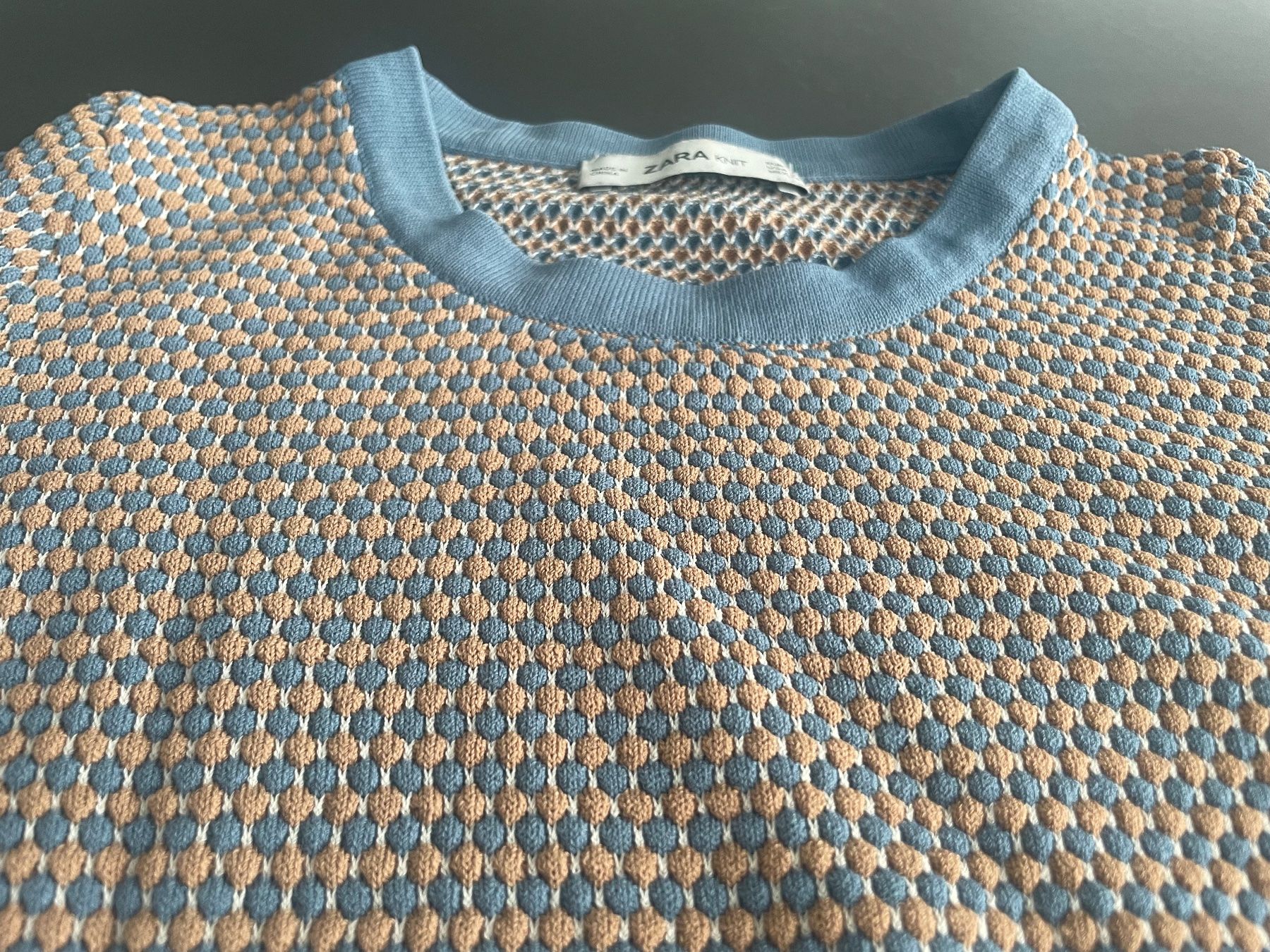 Zara Maglioni & Felpe: Zara Strickpullover, Gr. M, beige-blau, sehr elastisch – Usato da Wohlen AG venduto da kissne4 4
