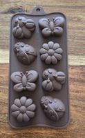 Seifen-Kerzen Silikonform/Mold/Blumen/Schmetterling