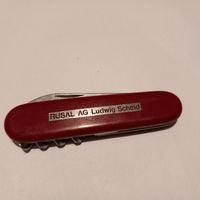 Taschenmesser Victorinox rot Gravur Rusal AG Ludwig Scheid