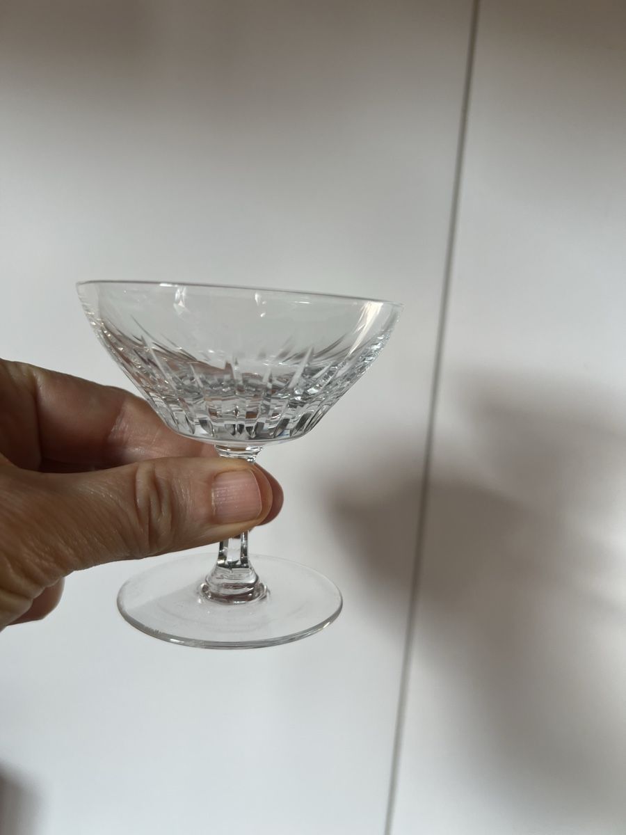Verres: 12 kleine Kristall Coupé Gläser – D'occasion à Zürich par barbaraaegler 1
