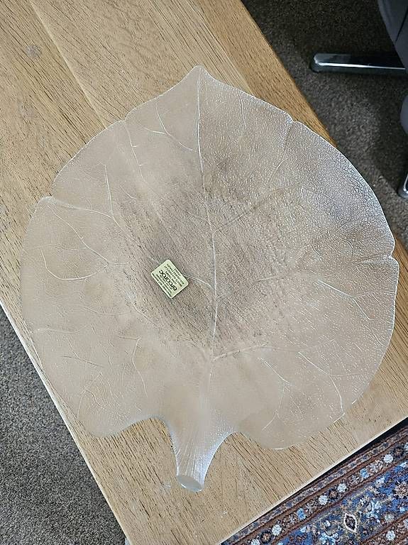Servierplatten: Glasplatte Aspen in Blattoptik – Gebraucht aus Birrhard von pas_5sl2 2