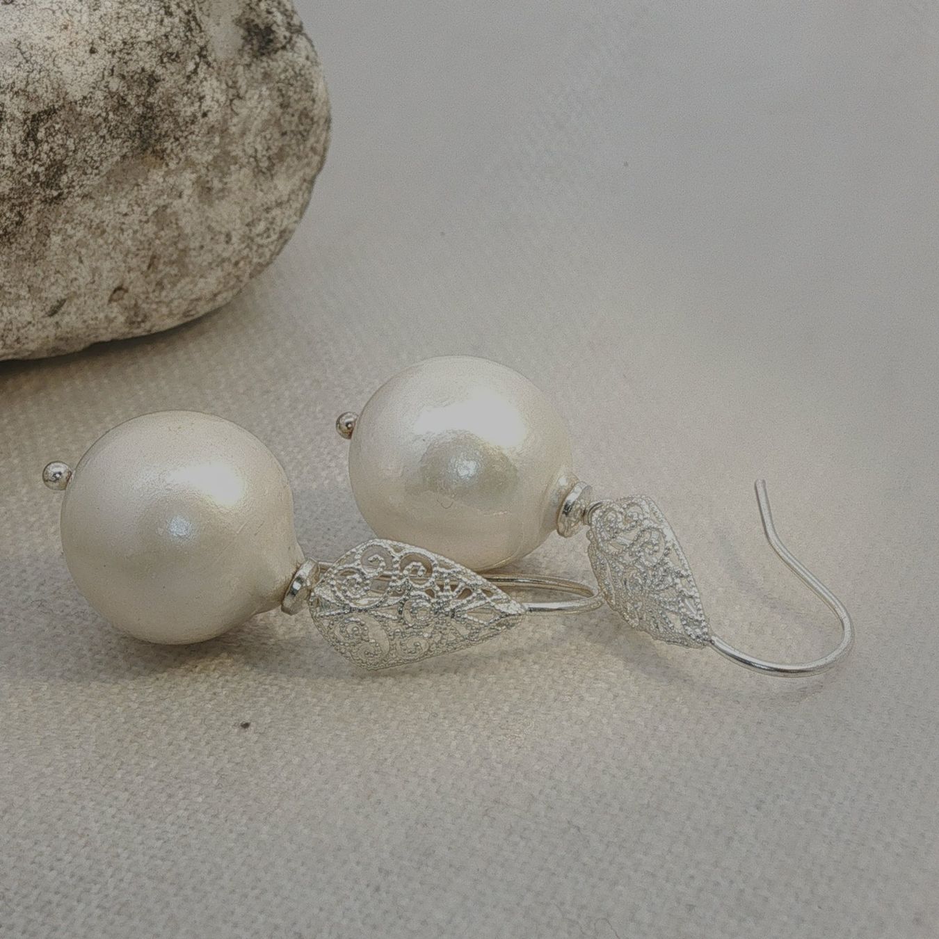 Olga Ribler Ohrringe & -stecker: Sterling Silber 925 Unikate Ohrringe mit Perlen – Neu (gemäss Beschreibung) aus Luzern von Schmuckoutlet 3