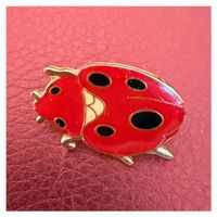 Vintage-Pin - Marienkäfer