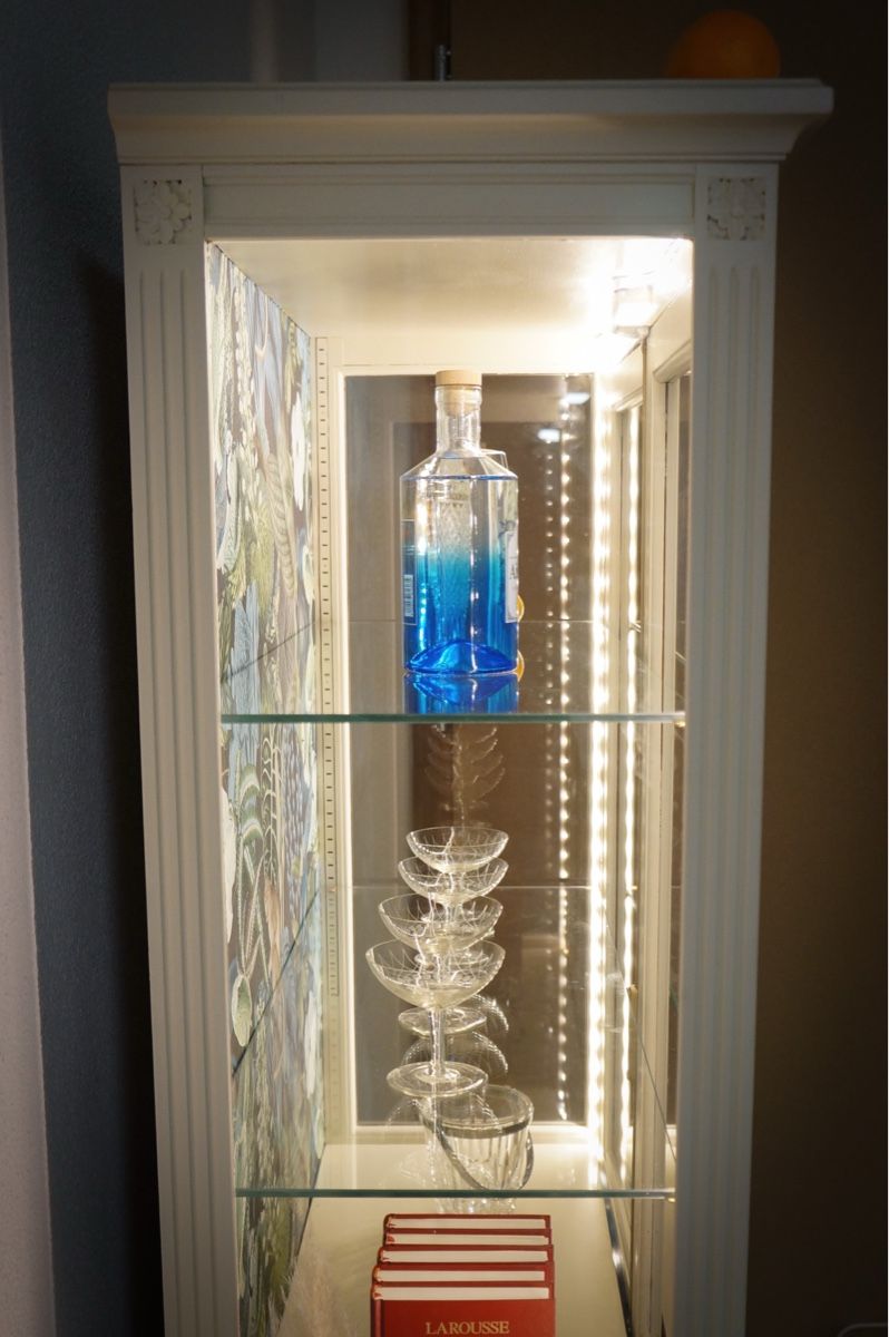 Schränke: Vintage Cabinet Upcycled Lighted / Vitrine Relookée Éclairée – Neu (gemäss Beschreibung) aus Ecublens VD von staceys.stuff 7