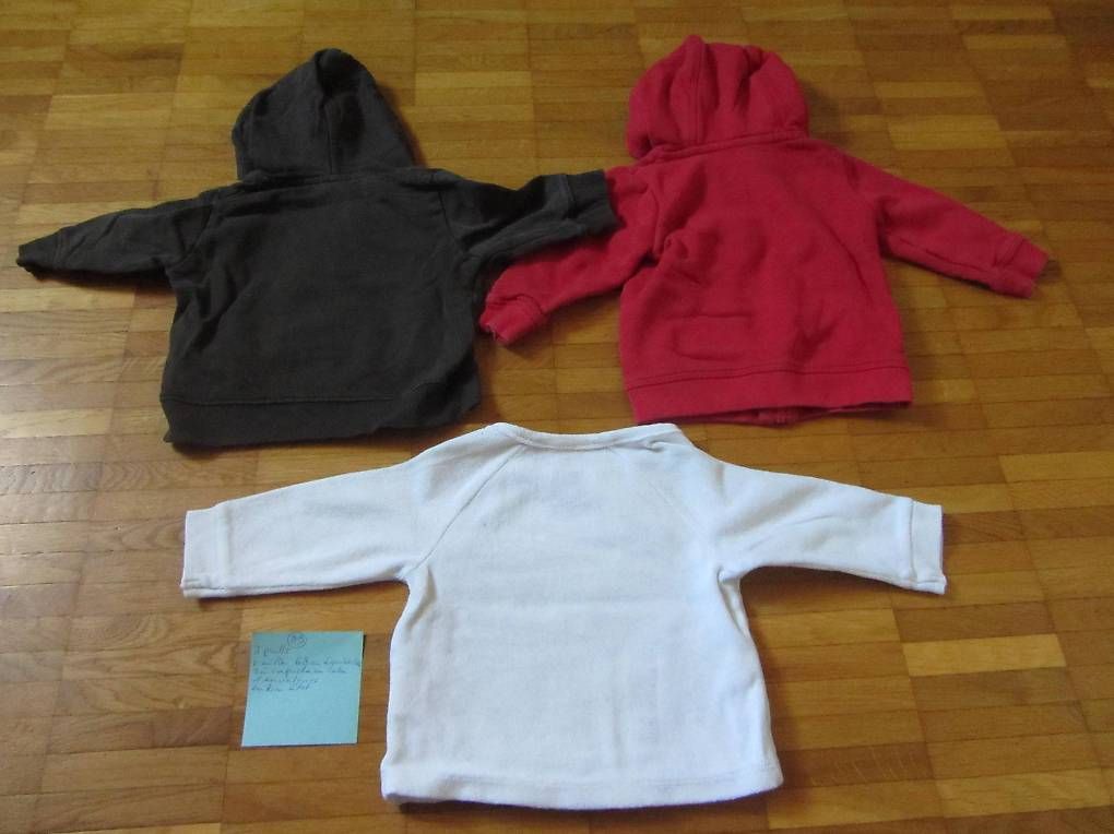 Lotti & Set di vestiti: Lot de 3 pulls taille 68 – Usato da Gland venduto da bug_s7rw 1